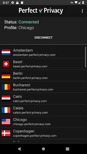 Run android online APK Perfect Privacy VPN from MyAndroid or emulate Perfect Privacy VPN using MyAndroid