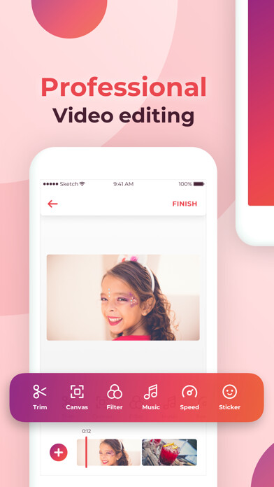 Emulate iPhone app Perfect Video - Videoder using MyAndroid