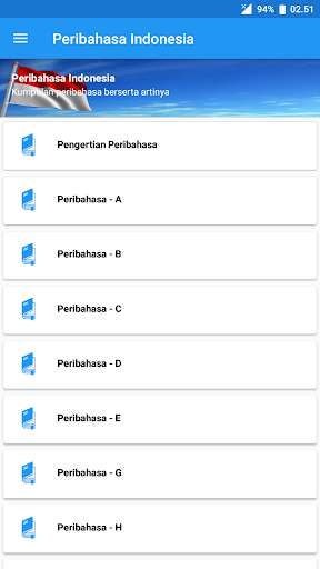 Emulate Android APK Peribahasa Indonesia