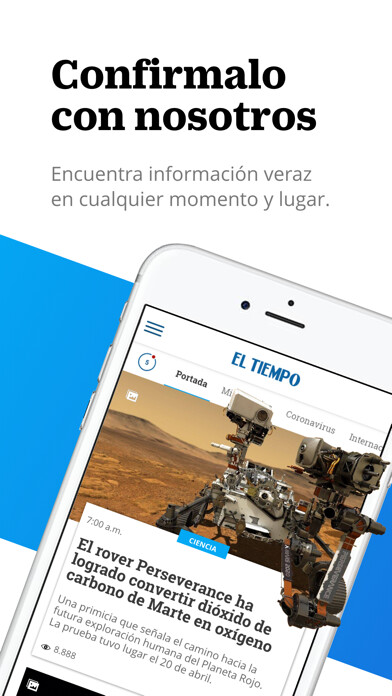 Emulate iPhone app Periódico EL TIEMPO - Noticias using MyAndroid Emulate iPhone app Periódico EL TIEMPO - Noticias using MyAndroid