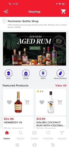 Run android online APK Perimeter Bottle Store from MyAndroid or emulate Perimeter Bottle Store using MyAndroid