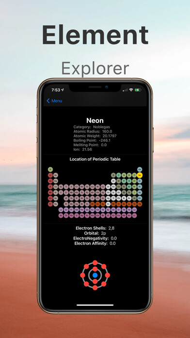 Emulate iPhone app Periodic Table Element Quiz using MyAndroid Emulate iPhone app Periodic Table Element Quiz using MyAndroid