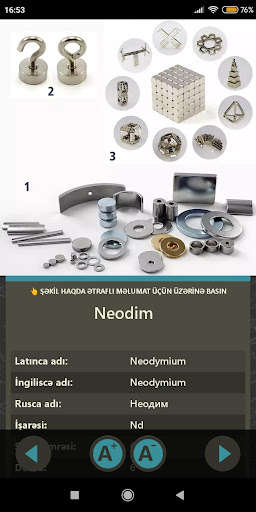 Run android online APK Periodic table in Azerbaijani from MyAndroid or emulate Periodic table in Azerbaijani using MyAndroid