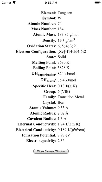 Emulate iPhone app Periodic Table of Chemistry using MyAndroid Emulate iPhone app Periodic Table of Chemistry using MyAndroid