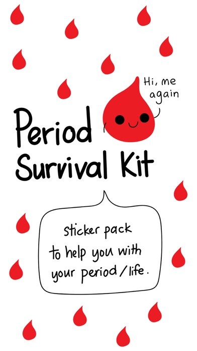 Emulate iPhone app Period Survival Kit Stickers using MyAndroid Emulate iPhone app Period Survival Kit Stickers using MyAndroid