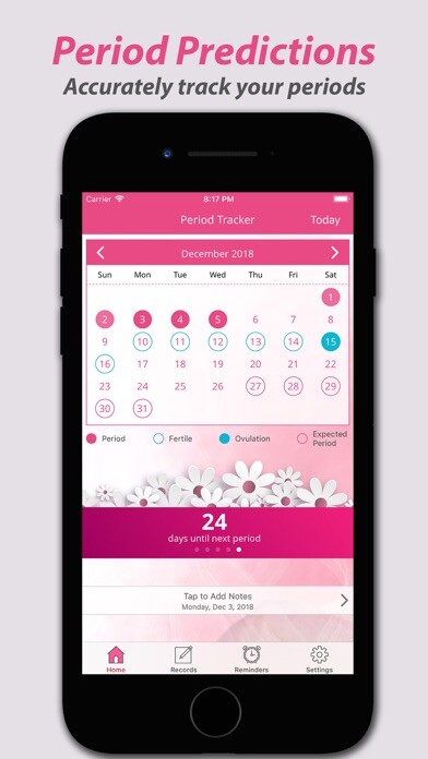 Emulate iPhone app Period Tracker: Menstrual Flow using MyAndroid Emulate iPhone app Period Tracker: Menstrual Flow using MyAndroid