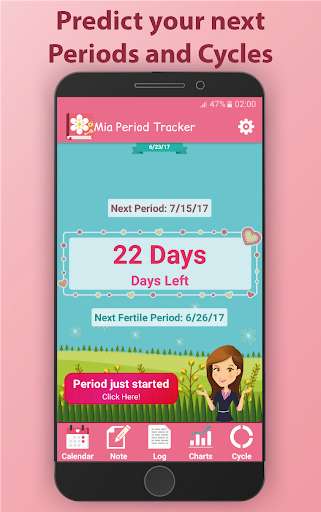 Run android online APK Period Tracker Mia from MyAndroid or emulate Period Tracker Mia using MyAndroid