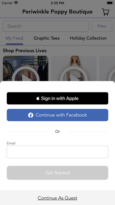 Emulate iPhone app Periwinkle Poppy Boutique using MyAndroid Emulate iPhone app Periwinkle Poppy Boutique using MyAndroid
