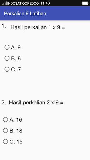 Run android online APK Perkalian 9 Latihan from MyAndroid or emulate Perkalian 9 Latihan using MyAndroid