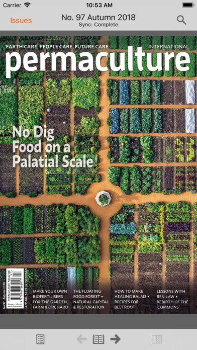 Emulate iPhone app Permaculture International using MyAndroid