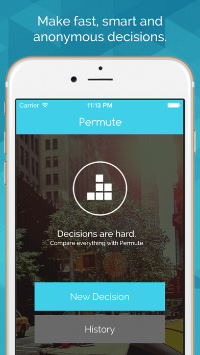 Emulate iPhone app Permute - Social decision making by comparison and anonymous poll using MyAndroid Emulate iPhone app Permute - Social decision making by comparison and anonymous poll using MyAndroid