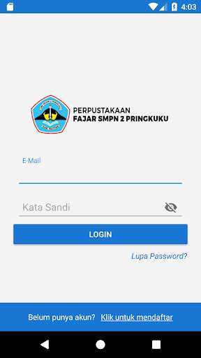 Run android online APK PERPUSTAKAAN FAJAR SMPN 2 PRINGKUKU from MyAndroid or emulate PERPUSTAKAAN FAJAR SMPN 2 PRINGKUKU using MyAndroid