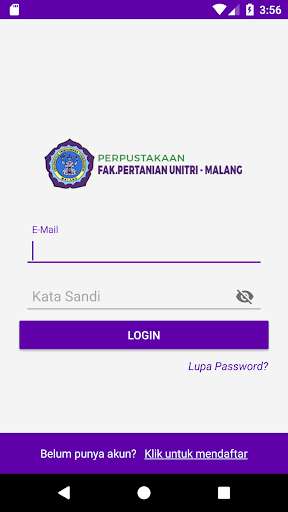 Run android online APK PERPUSTAKAAN FAK.PERTANIAN UNITRI - MALANG from MyAndroid or emulate PERPUSTAKAAN FAK.PERTANIAN UNITRI - MALANG using MyAndroid