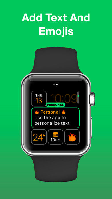 Emulate iPhone app Personal - Emoji, Note & Reminders for Watch Faces using MyAndroid