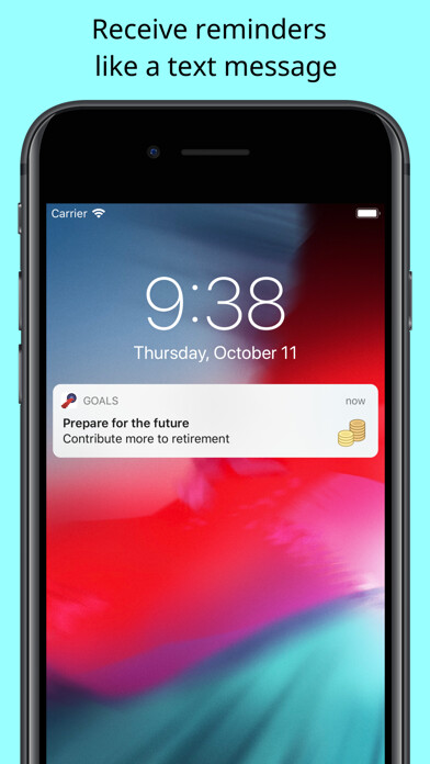 Emulate iPhone app Personal Goals using MyAndroid