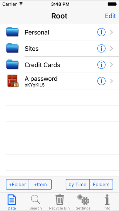 Emulate iPhone app Personal Info Keeper using MyAndroid Emulate iPhone app Personal Info Keeper using MyAndroid