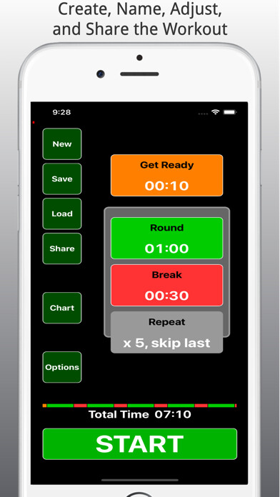 Emulate iPhone app Personal Interval Timer using MyAndroid
