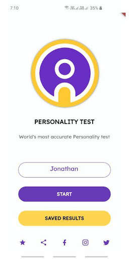 Run android online APK Personality Test - Know yourself. Path to success. from MyAndroid or emulate Personality Test - Know yourself. Path to success. using MyAndroid