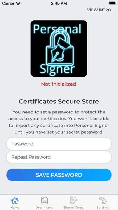 Emulate iPhone app Personal Signer Mobile using MyAndroid