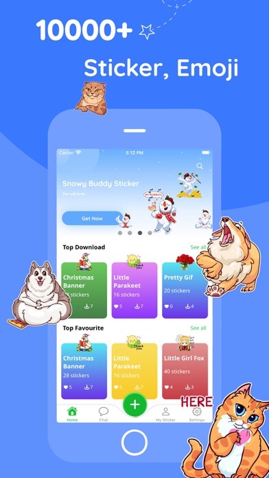 Emulate iPhone app Personal Sticker Maker for App using MyAndroid