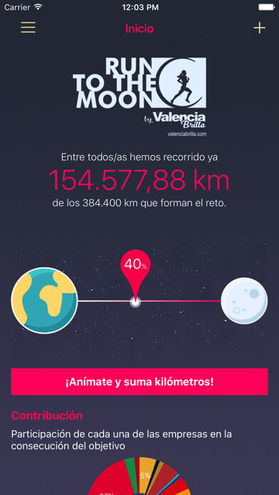 Emulate iPhone app Personas que Brillan using MyAndroid