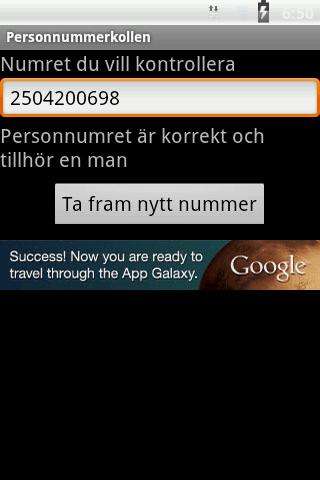 Run android online APK Personnummerkollen from MyAndroid or emulate Personnummerkollen using MyAndroid Run android online APK Personnummerkollen from MyAndroid or emulate Personnummerkollen using MyAndroid