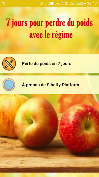 Run android online APK Perte de Poids 7 Jours from MyAndroid or emulate Perte de Poids 7 Jours using MyAndroid