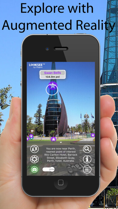 Emulate iPhone app Perth Looksee AR using MyAndroid