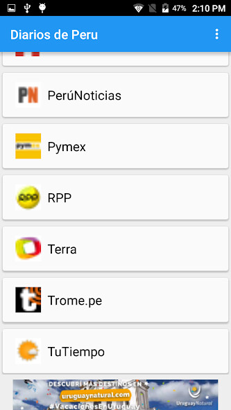 Emulate Android APK Peru News
