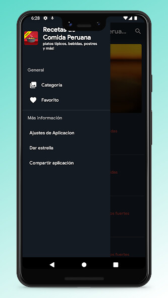 Run android online APK Peruvian Recipes - Food App from MyAndroid or emulate Peruvian Recipes - Food App using MyAndroid