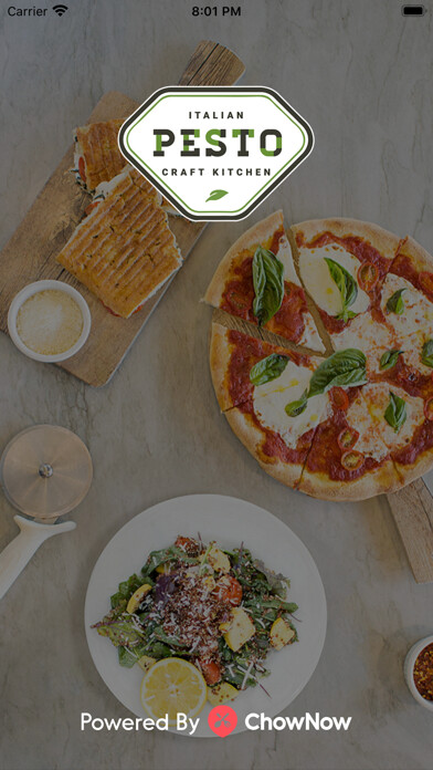 Emulate iPhone app Pesto Italian Craft using MyAndroid