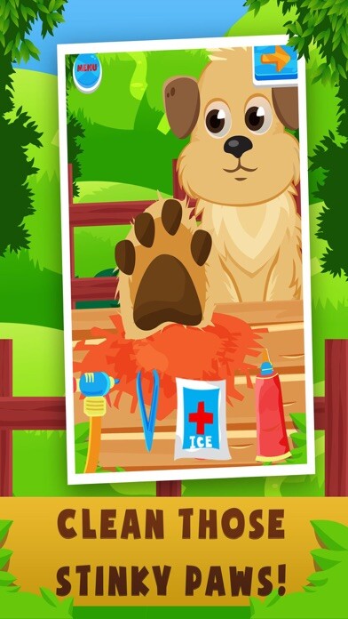 Emulate iPhone app Pet Animal Foot Doctor Game using MyAndroid
