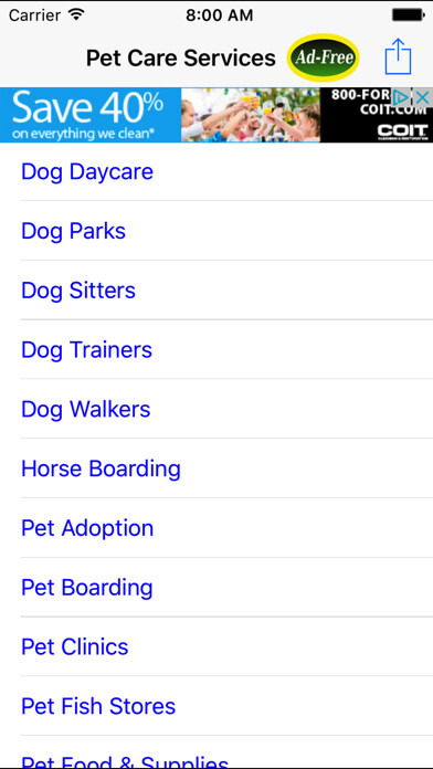 Emulate iPhone app Pet Care Services Finder using MyAndroid Emulate iPhone app Pet Care Services Finder using MyAndroid