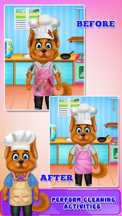 Emulate iPhone app Pet Chef Little Secret Game 2 using MyAndroid