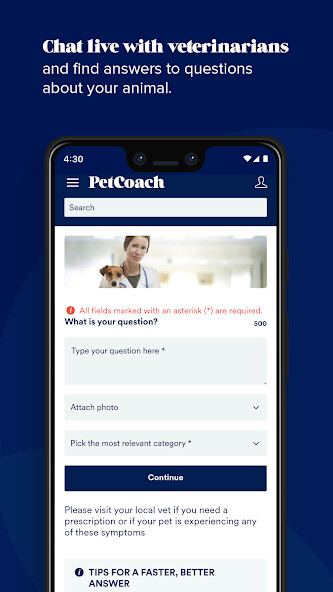 Run android online APK PetCoach Ask a vet online 24/7 from MyAndroid or emulate PetCoach Ask a vet online 24/7 using MyAndroid Run android online APK PetCoach Ask a vet online 24/7 from MyAndroid or emulate PetCoach Ask a vet online 24/7 using MyAndroid