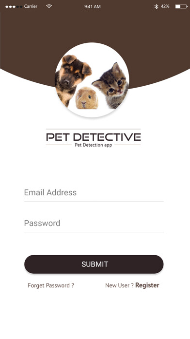 Emulate iPhone app Pet Detective using MyAndroid