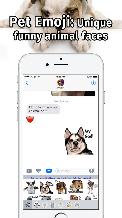 Emulate iPhone app Pet Emoji Keyboard. using MyAndroid Emulate iPhone app Pet Emoji Keyboard. using MyAndroid