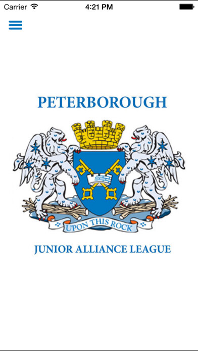 Emulate iPhone app Peterborough Junior Alliance League using MyAndroid