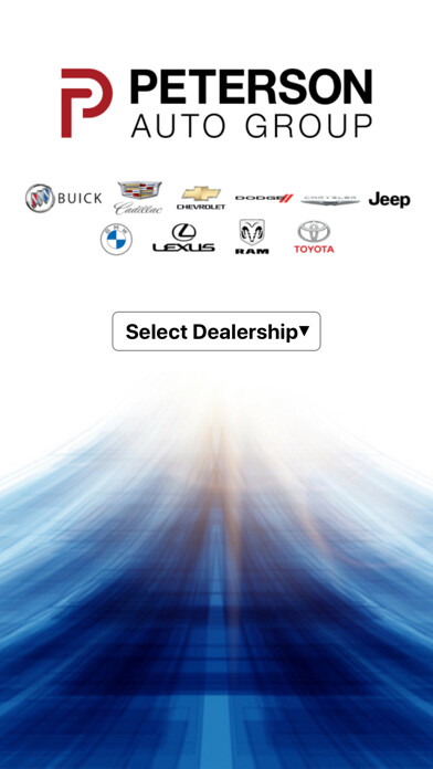 Emulate iPhone app Peterson Auto Group using MyAndroid