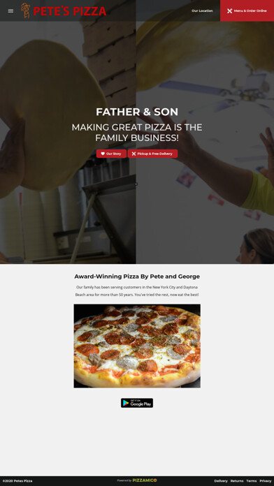 Emulate iPhone app Petes Pizza Daytona Beach using MyAndroid Emulate iPhone app Petes Pizza Daytona Beach using MyAndroid