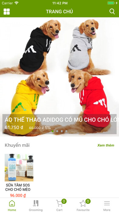Emulate iPhone app PetGo - Siêu thị thú cưng using MyAndroid Emulate iPhone app PetGo - Siêu thị thú cưng using MyAndroid