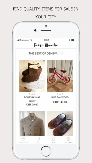 Emulate iPhone app Petit Marché - Kids market using MyAndroid