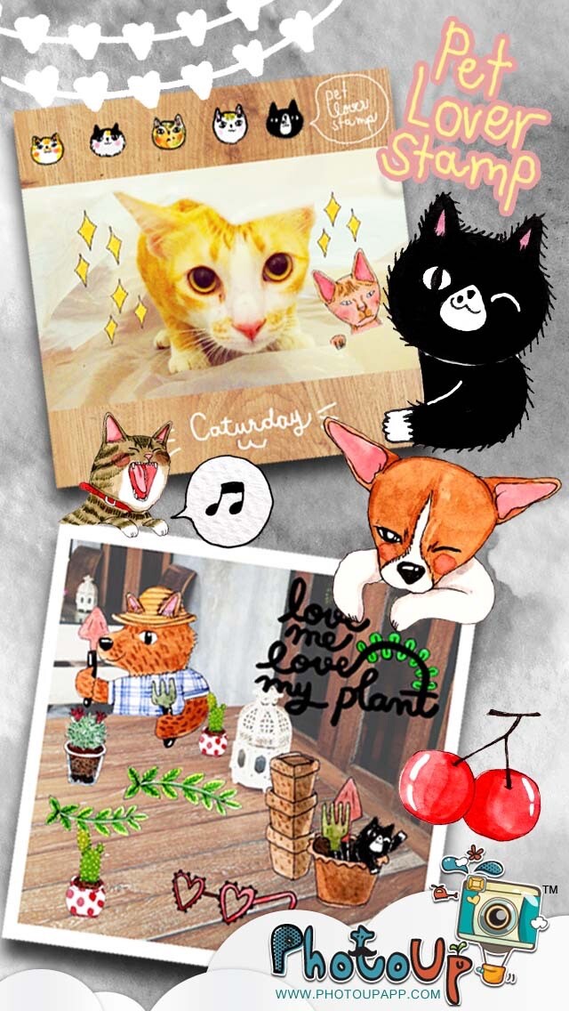 Emulate iPhone app Pet Lover Stamp by PhotoUp - lovely cat dog rabbit cute diary journal sticker using MyAndroid Emulate iPhone app Pet Lover Stamp by PhotoUp - lovely cat dog rabbit cute diary journal sticker using MyAndroid