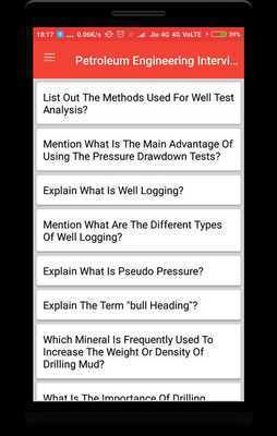 Emulate Android APK Petroleum Engineering Interview Question Emulate Android APK Petroleum Engineering Interview Question