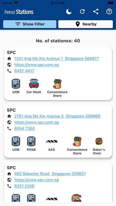 Emulate iPhone app Petrol Stations Singapore using MyAndroid Emulate iPhone app Petrol Stations Singapore using MyAndroid