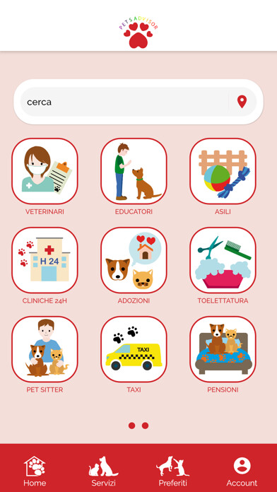 Emulate iPhone app PetsAdvisor using MyAndroid