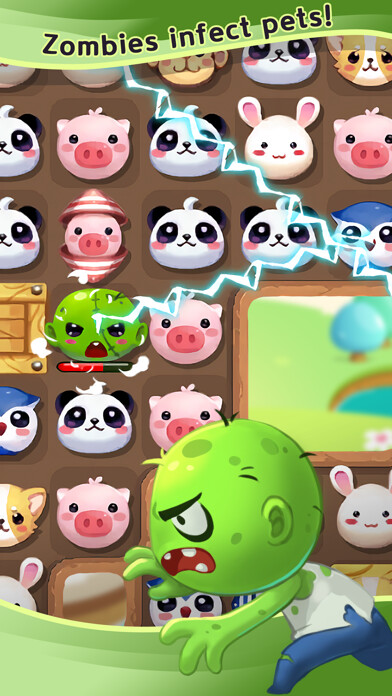 Emulate iPhone app Pets vs. Zombies2:Zombie Virus using MyAndroid