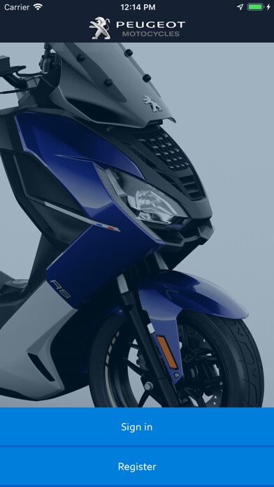 Emulate iPhone app Peugeot Motocycles using MyAndroid