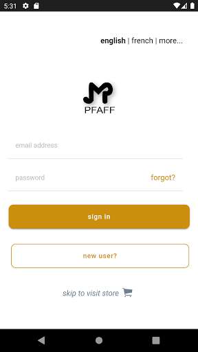 Run android online APK Pfaff from MyAndroid or emulate Pfaff using MyAndroid