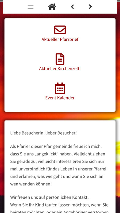 Emulate iPhone app Pfarrei Wettstetten using MyAndroid Emulate iPhone app Pfarrei Wettstetten using MyAndroid